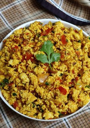 A picture of Tofu bhurji.