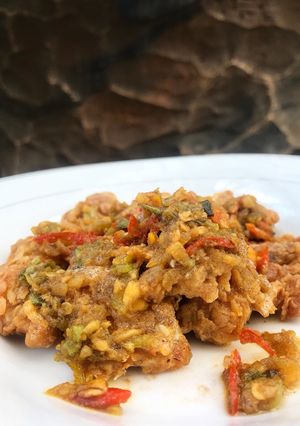 Foto resep Ayam Crispy Saltted Egg Tanpa Susu