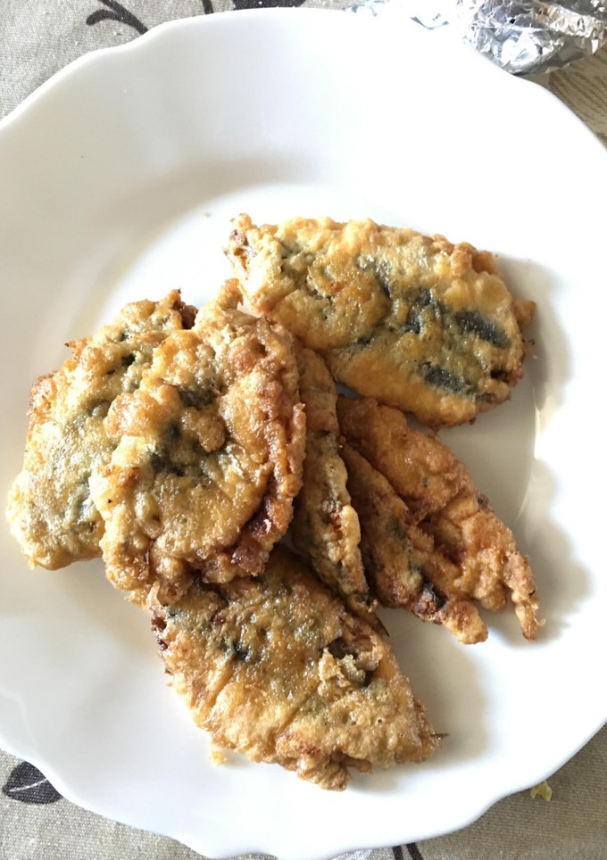 Una foto de Boquerones albardados con relleno