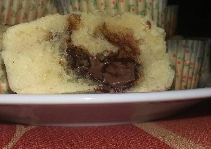 Nutellás muffin recept foto