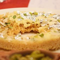 A picture of Rabri Ghevar....A traditional rajasthani sweet.