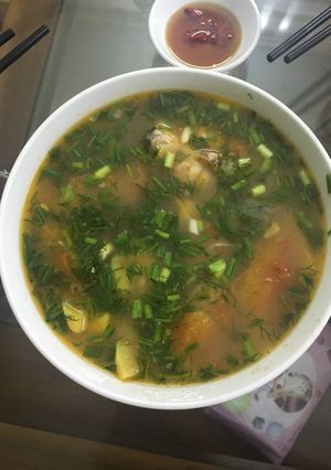 Hình của món Canh Riêu Cá Quả.