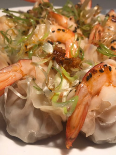 A picture of Pork & Prawn Prosperity Dumpling - Chinese New Year Dish - Chilli Oil.