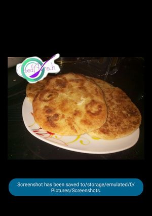 A picture of Homemade fried bread in egg.