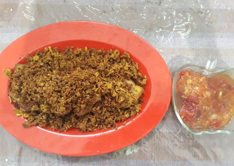 Resep Ayam goreng ampera minang + lado merah khas padang, Enak Banget