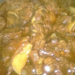A picture of Stewy beef meat.