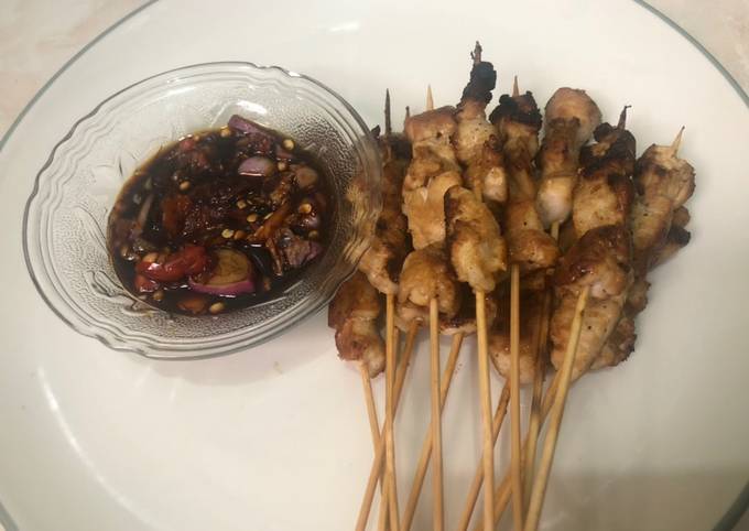 Resep: Sate ayam bumbu sambel kecap😍 Enak Terbaru