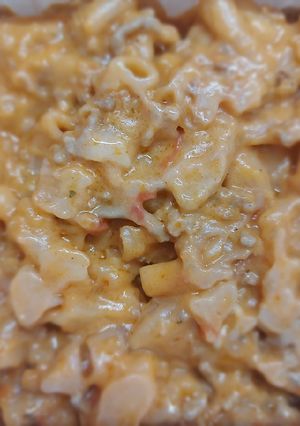 Sajtburger makaróni recept fotója