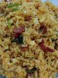 Nasi goreng smoked beef baso