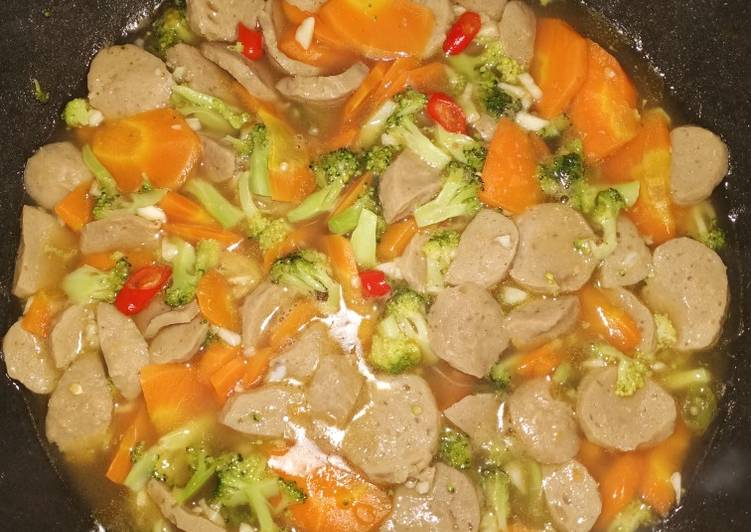 Resep Capcay Bakso, Enak