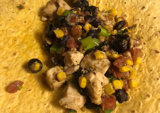 Recipe of Homemade Jalapeño chicken cheddar wraps