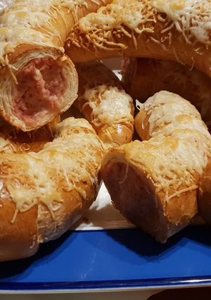 Töltött kifli recept fotója