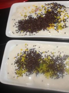 Una foto de Yogurt de vainilla con fruta