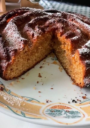 Une photo de Gâteau fondant aux amandes et miel des Marquises