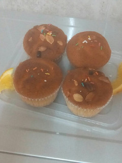 A picture of Orange and nut cupcakes#bakingcontest.