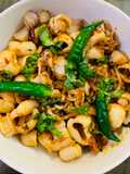 বাটার গার্লিক স্ক্যুইড (butter garlic squid recipe in Bengali)