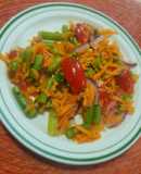 Ensalada de ejotes con zanahoria