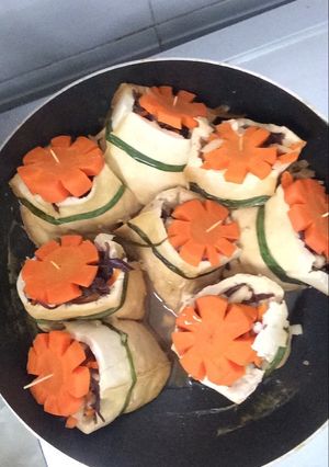 Hình của món Đậu hủ kho tàu.