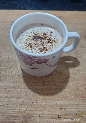A picture of One cup cappuccino.