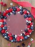 Crostata al cioccolato ruby