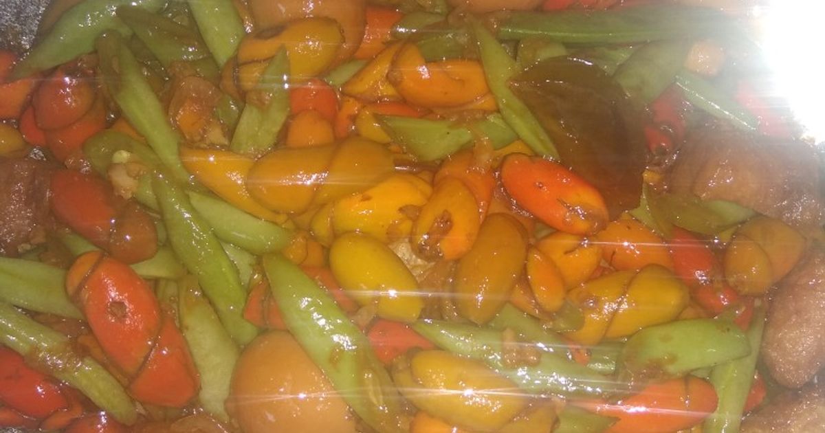 Masakan Jawa (oseng buncis, melinjo, telor puyuh)
