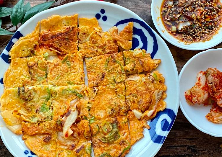 Easiest Way to Make Super Quick Homemade Korean Kimchi Pan Cake (Chidjimi)②