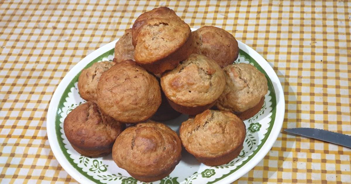 Muffins De Banana Y Avena Receta De Veronica Cano- Cookpad