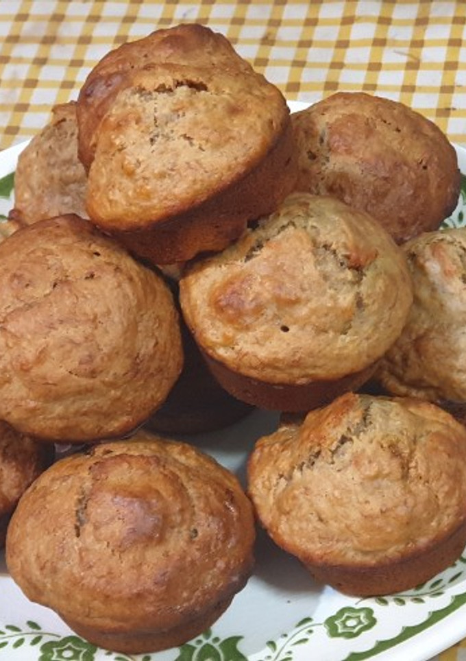 Una foto de Muffins de banana y avena