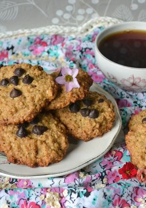 Una foto de Galletitas de avena, naranja y chips de chocolate 🍊