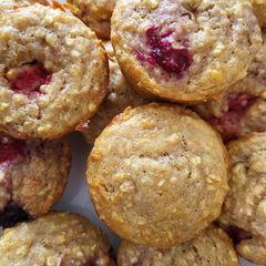 A picture of Healthy Field Berry Yogurt Muffins.