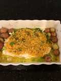 Crispy Topped Fish Fillets with Tiny Potatoes