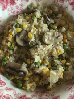 Una foto de Arroz primavera