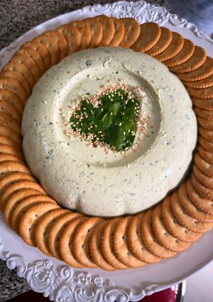 Una foto de Mousse Cilantro para Botana