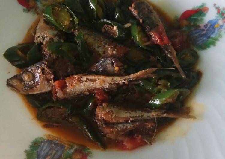 Ikan asin peda cabe ijo