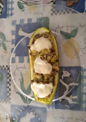 Una foto de Zucchini relleno