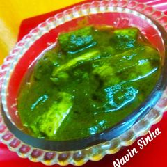 A picture of Butter Palak Paneer.