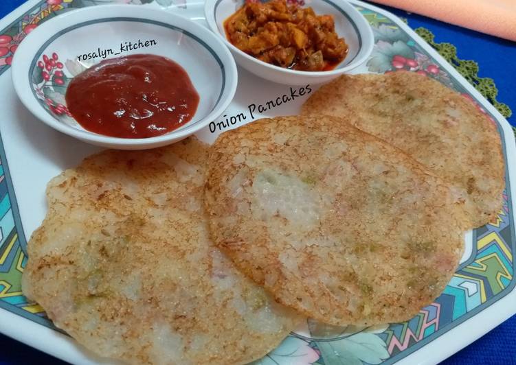 Simple Way to Make Speedy Onion Rava Dosa (Onion Pancakes)