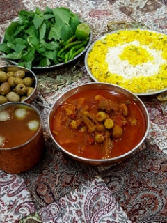 عکسی از دستور خورش بامیه