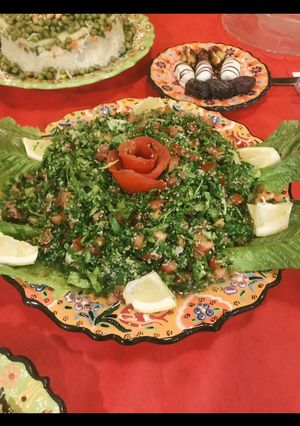 صورة لوصفة تبولة لبنانية 🇱🇧