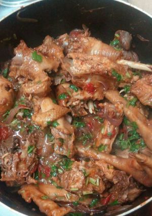 A picture of Stewed chicken.