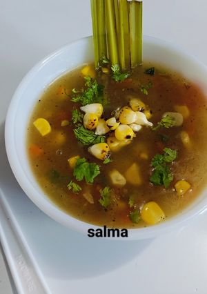 लेमनग्रास कॉर्न सूप रेसिपी मुख्य फोटो