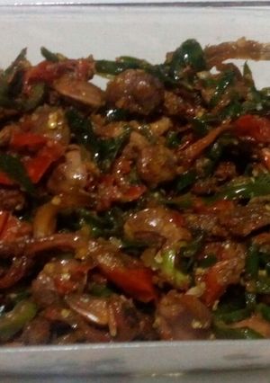 Foto resep Sambal petai ikan asin ekstra pedas