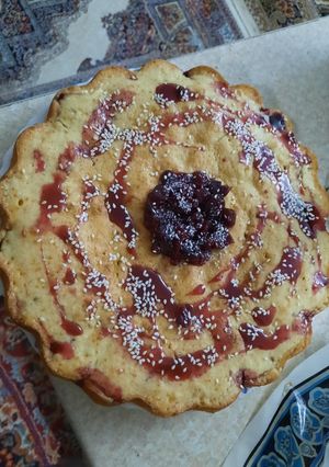 عکسی از دستور کیک آلبالو🍒🍒