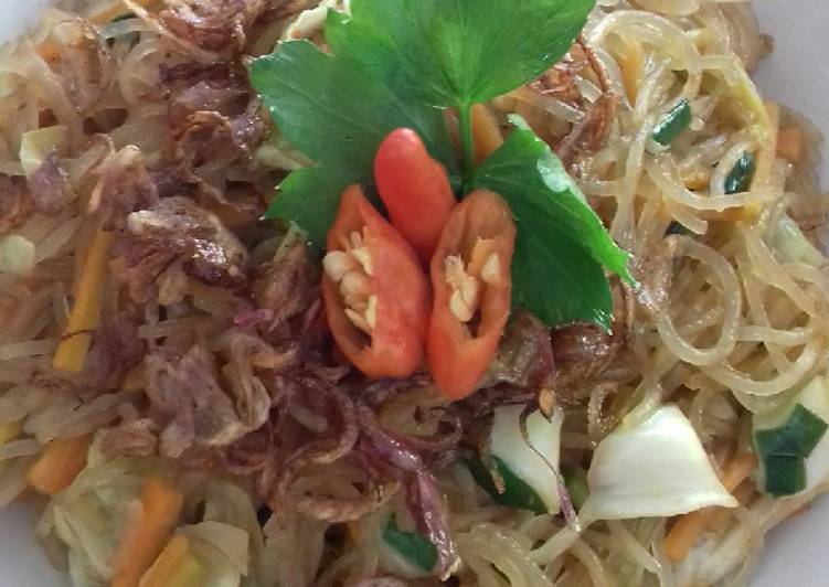 Oseng bihun huhah sayur kol