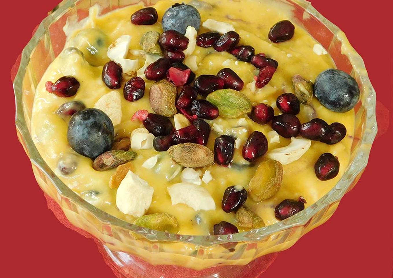 Mango custard