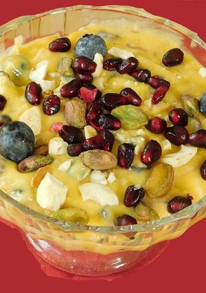 A picture of Mango custard.