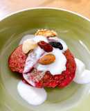 Pancake yến mạch thanh long đỏ 🥞🍓