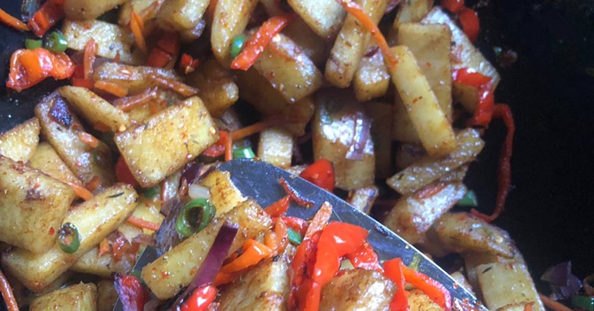 Yam Stirfry Recipe by Hallychops Gombe Cookpad