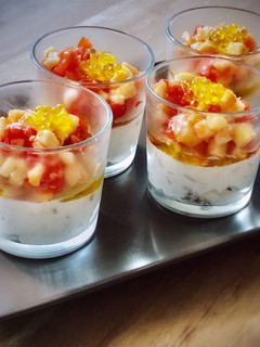 Una foto de Mousse de bonito y anchoas