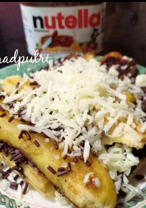 Foto resep Pisang Panggang Nutella Keju